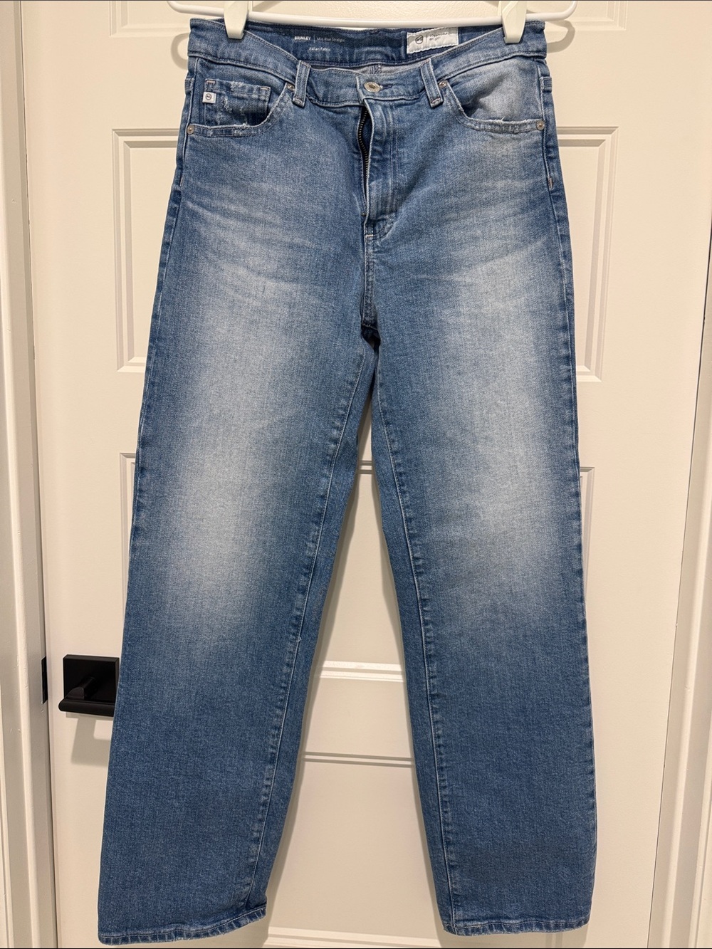 Ag Adriano Goldschmied Light Blue Straight Jeans